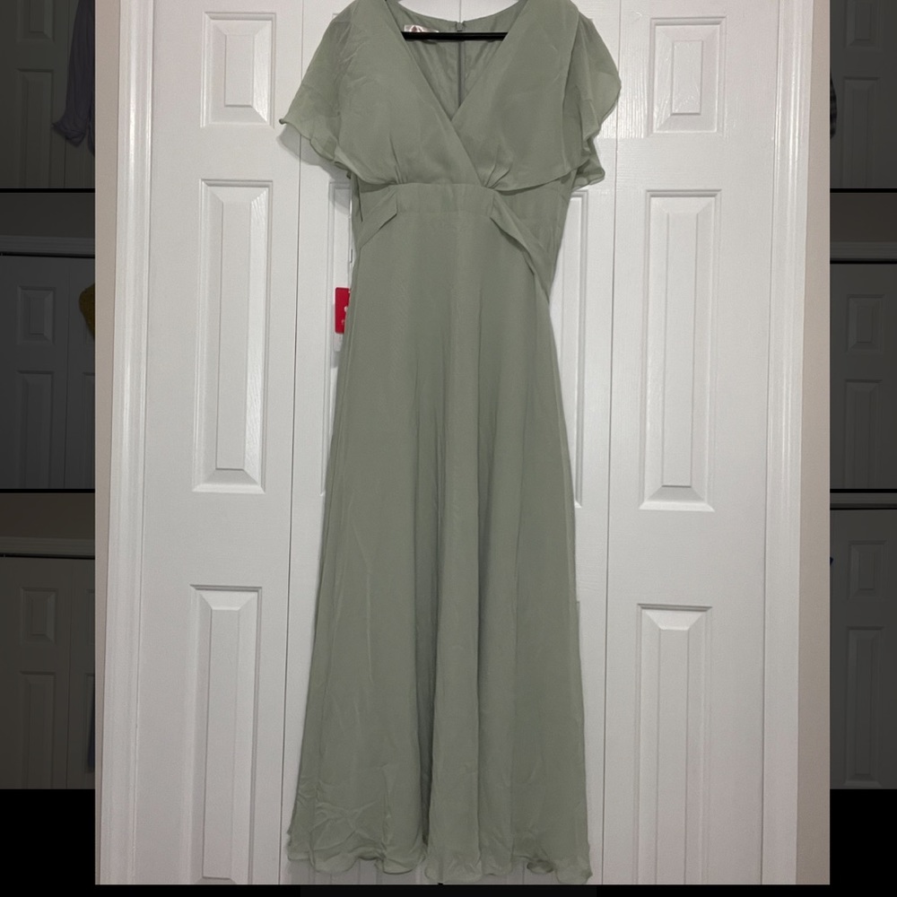 Sage Green JJ House Formal Dress